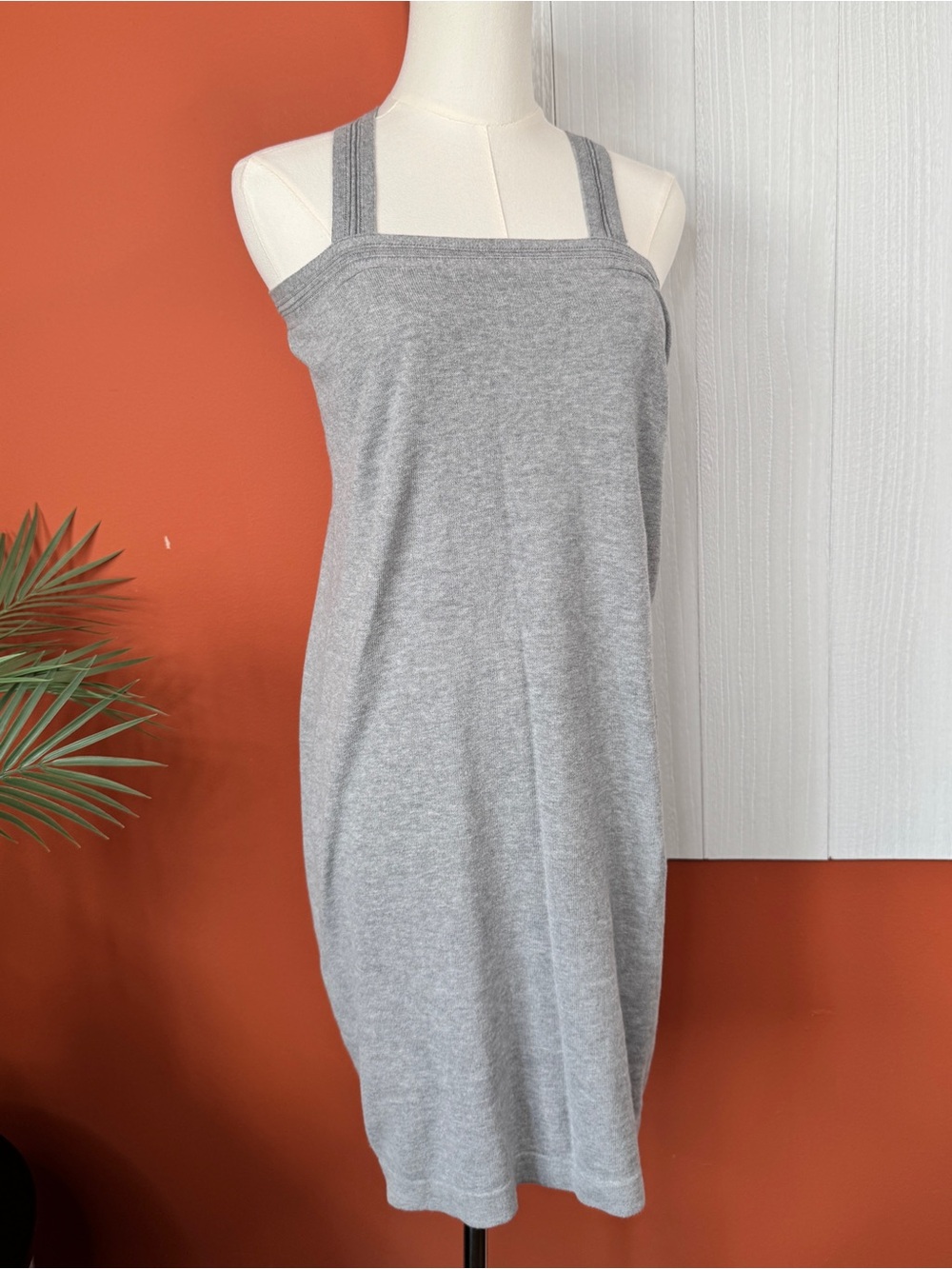 Diesel Vintage Grey Knit Tank Dress | 100% Cotton Y2k